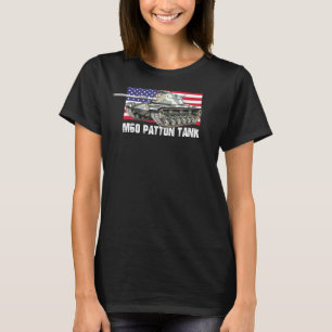 Camiseta M60 Patton Tank American Flag