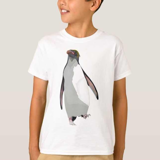 Camiseta M é para Macaroni Penguin (Frente)