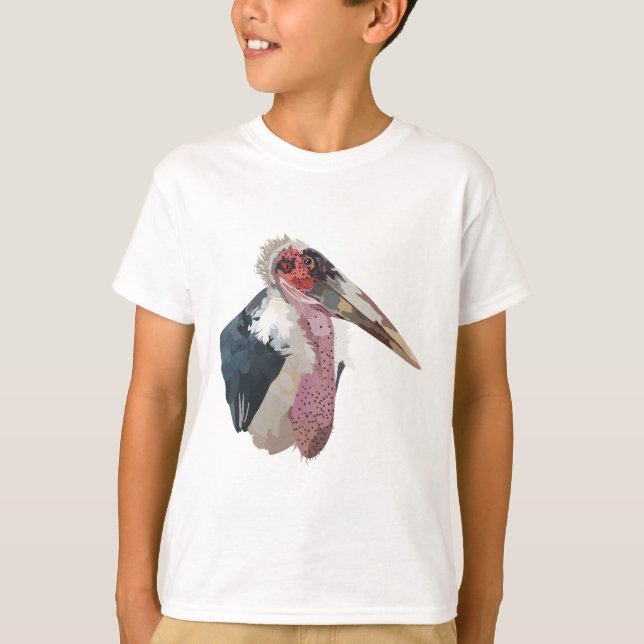 Camiseta M é para Marabou Stork (Frente)