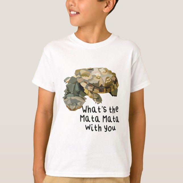 Camiseta M é para Mata Mata Turtle (Frente)