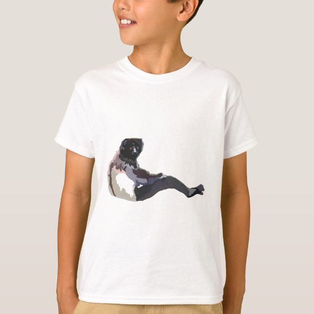 Camiseta M é para Milne Edwards Sifaka (Frente)