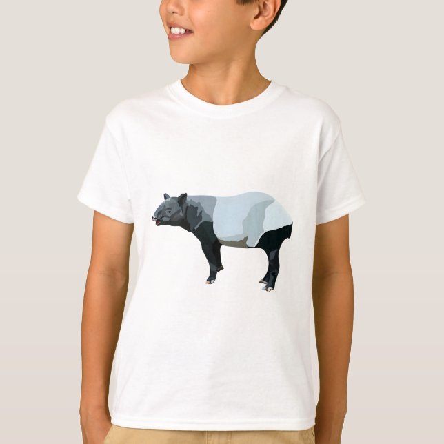 Camiseta M é para o malaio Tapir (Frente)