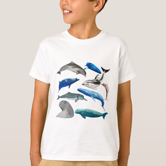 Camiseta M é para o Mamífero Marinho (Frente)