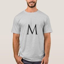 M Letra Única ou Caractere ou Monograma Adulto 5X 