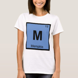 Camiseta M - Memphis Tennessee Química Tabela Periódica