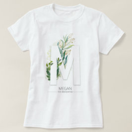 Camiseta M Monograma Verde Dourado deixa legante