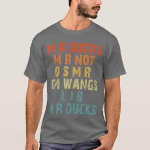 Camiseta M R Ducks M R não O S M R CM Wangs Lib M R Ducks H