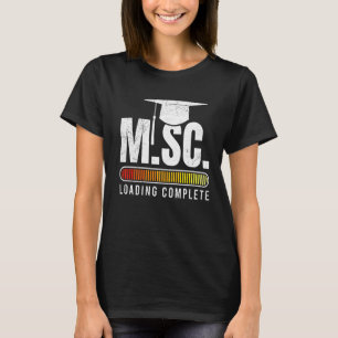 Camiseta M Sc Mestrados de carregamento Mestrado em Ciência