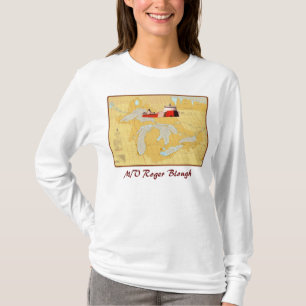Camiseta \ M/V Roger Blough navio dos grandes lagos na