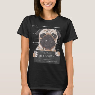 Camiseta Má acusação você não quer saber Pai de Cão Pug L