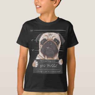 Camiseta Má acusação você não quer saber Pai de Cão Pug L