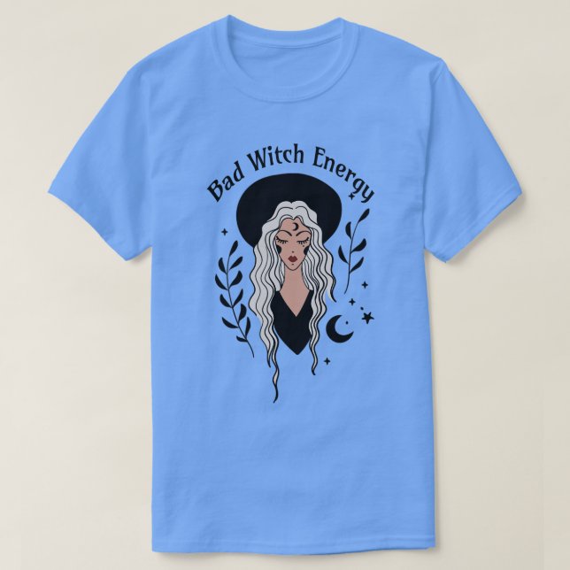Camiseta Má Bruxa no Halloween (Frente do Design)