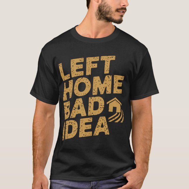 Camiseta Má Ideia do Left Home (Frente)