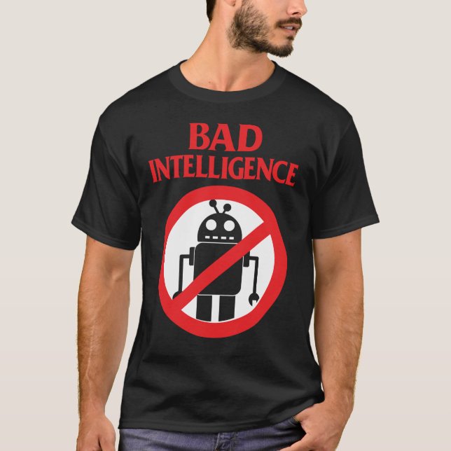 Camiseta Má Inteligência Contra IA (Frente)