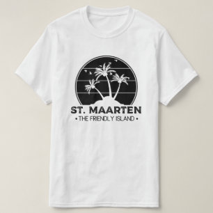 Camiseta Maarten, a ilha amigável Sint Martin