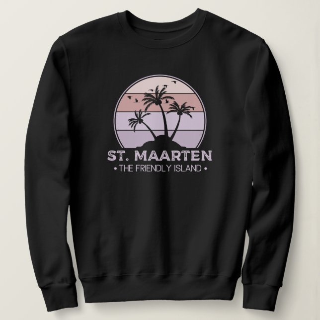 Camiseta Maarten, o amigo Retro Ilha Sint Martin (Frente do Design)