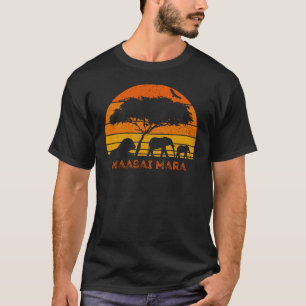 Camiseta Maasai Mara Safari Elephant Lion Kenya Safari T-Sh