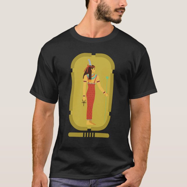 Camiseta Maat On Dourada Cartouche (Frente)