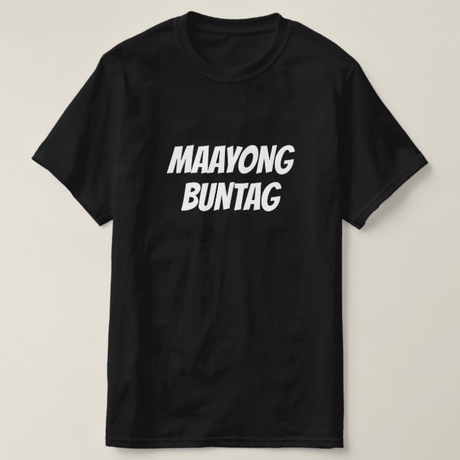 Camiseta Maayong Buntag, Bom dia em Cebuano (Frente do Design)