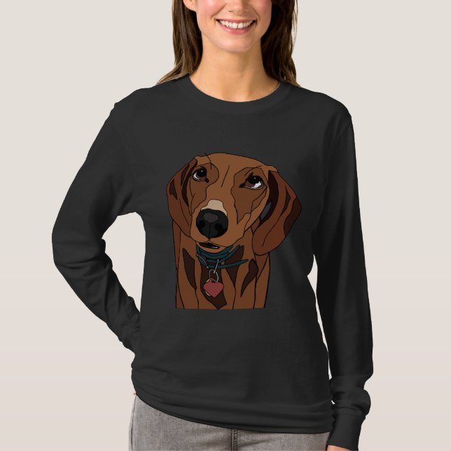 Camiseta Mabel O Mini Dachshund (Frente)
