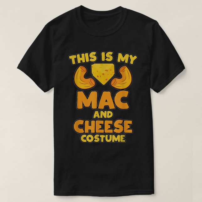 Camiseta Mac and Cheese Funny Food Halloween Party Costume (Frente do Design)