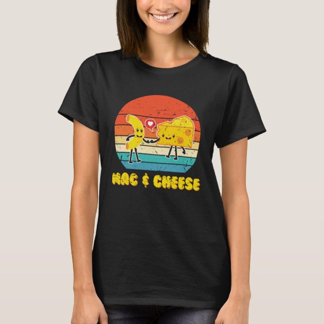 Camiseta Mac & Cheese Love Food Costume Cute Veggie (Frente)