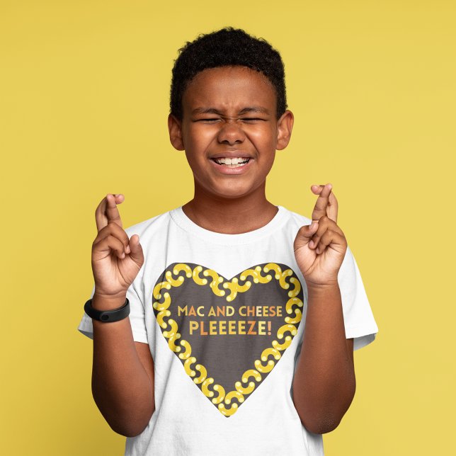 Camiseta Mac e queijo (Kids love Mac n Cheese)