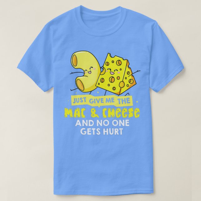 Camiseta Mac E Queijo Gift Macaroni Cheesy Noodle (Frente do Design)