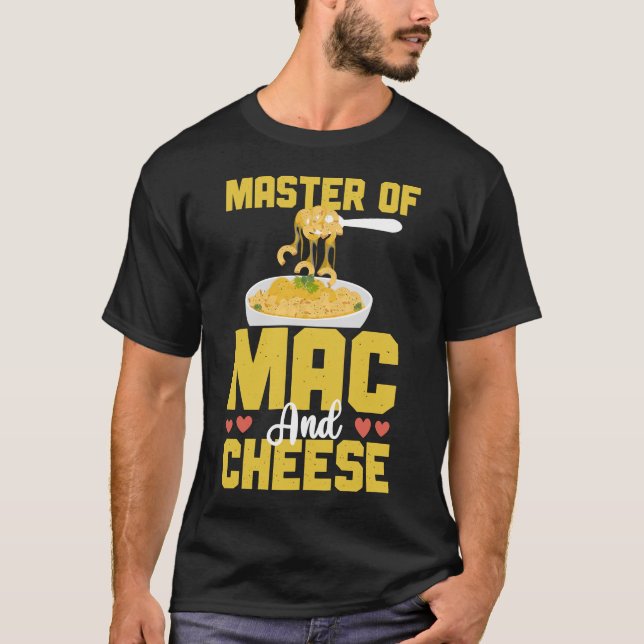 Camiseta Mac E Queijo Mestre De Mac E Queijo (Frente)
