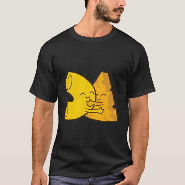 Camiseta Mac E Queijo Pun Cheesy Puns Mac Me Tão Feliz (Frente)
