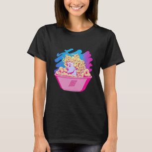 Camiseta Mac E Queijo Vaporwave Retrowave Estética