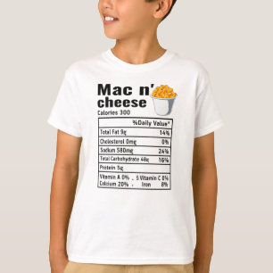 Camiseta Mac n Queijo Fatos Nutricionais Graças