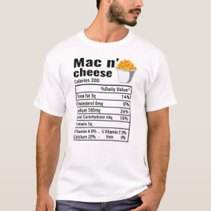 Camiseta Mac n Queijo Fatos Nutricionais Graças