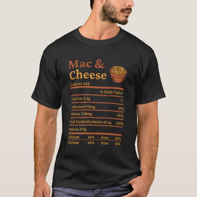 Camiseta Mac N' Queijo Para Queijo De Macaroni (Frente)