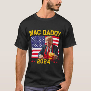 Camiseta Mac Pai Engraçado Fazer Trump Fries Mega Donald Tr