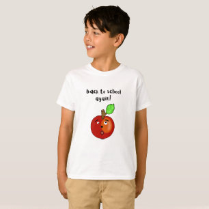 Camiseta Maçã Bonita pronta para a escola