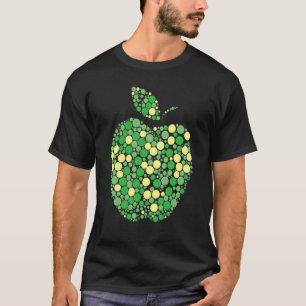 Camiseta Maçã De Bolinhas Verde Para Professores Internacio