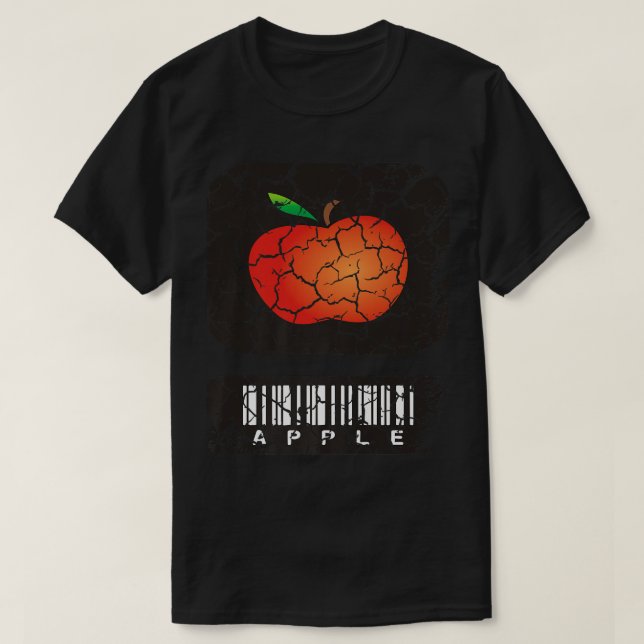 Camiseta Maçã de espuma de Cozinhar comida, aflada (Frente do Design)