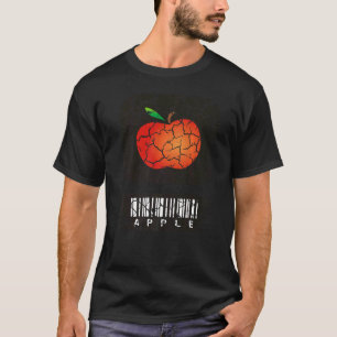 Camiseta Maçã de espuma de Cozinhar comida, aflada