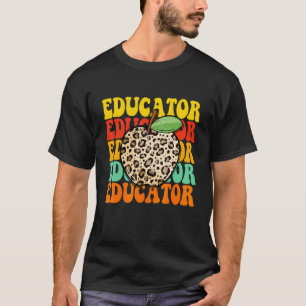 Camiseta Maca de Leopardo Educador Agradecimento ao Profess