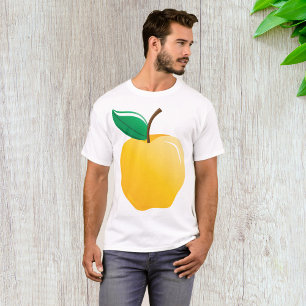 Camiseta Maçã Dourada Fruta Amarela Brilhante