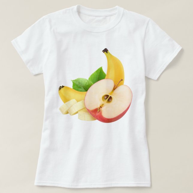 Camiseta Maçã e banana (Frente do Design)