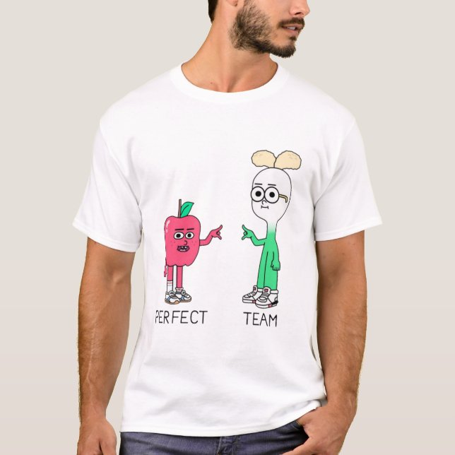 Camiseta maçã e cebola (Frente)