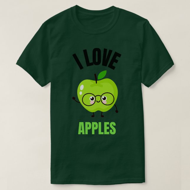 Camiseta Maçã engraçada (Frente do Design)