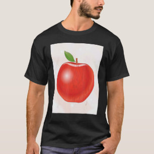 Camiseta Maçã Fruta Alimento Vegano Vitaminas Fruta Maçã 2