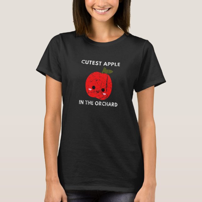 Camiseta Maçã mais fechada na Fruta de pomar - Queda de out (Frente)