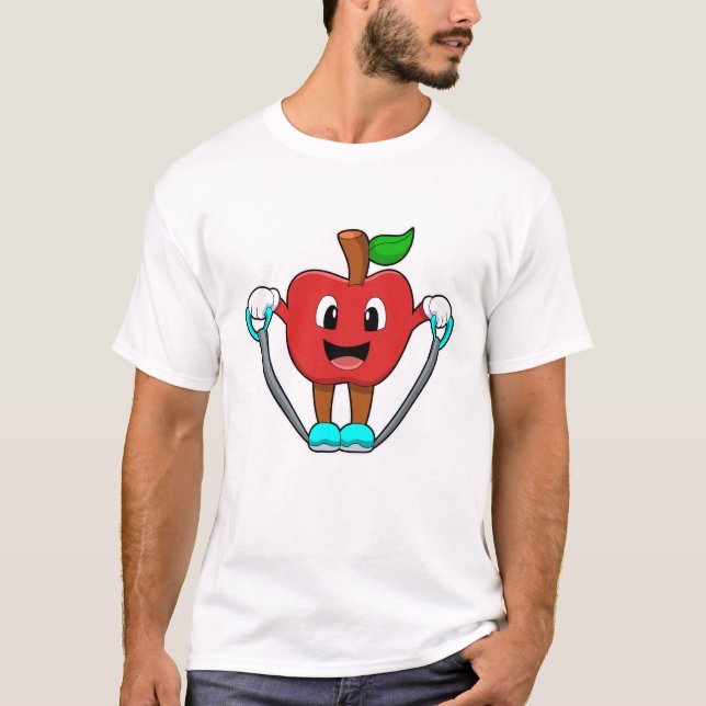 Camiseta Maçã na Malhação com Corda (Frente)
