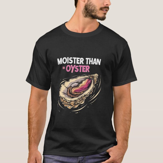 Camiseta Maçã Que Uma Ostra Engraçada De Ostras De Marisco (Frente)