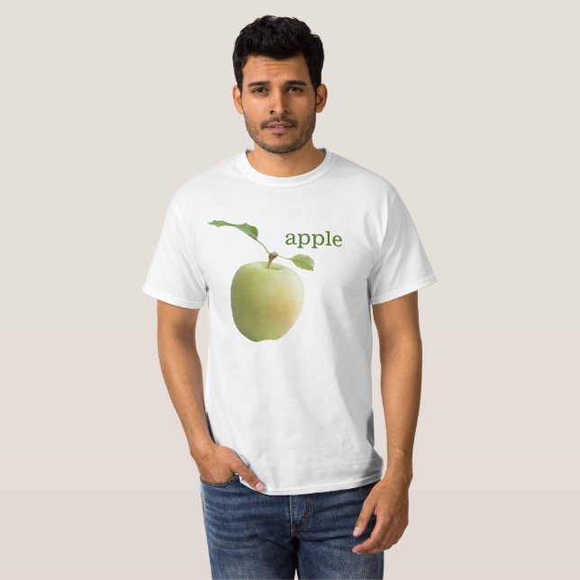 Camiseta Maçã verde (Frente Completa)