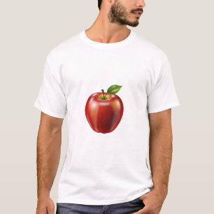 Camiseta Maçã vermelha fresca